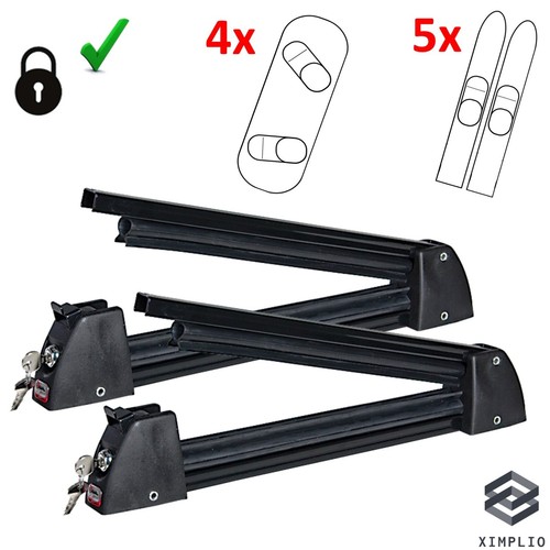 Porte skis sur barres toit - skis,