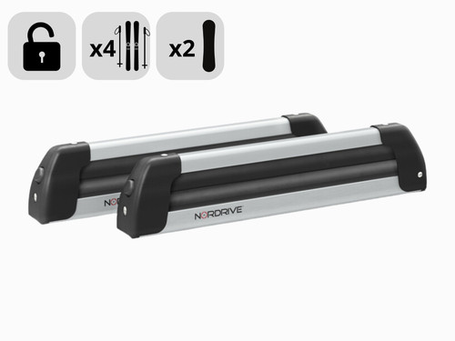Porte ski auto pour barres - auto,
