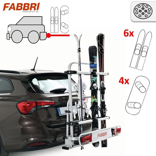 Porte skis sur attelage fabbri - sur,