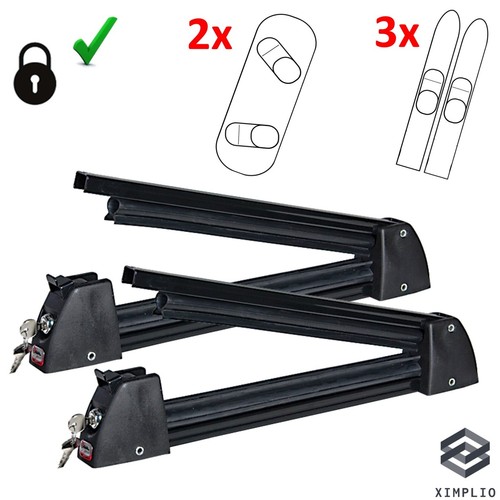 Porte skis sur barres - sur, toit